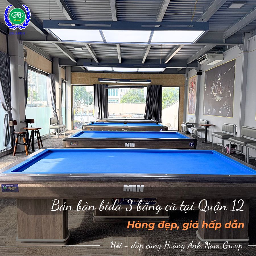 Bán bàn bida 3 băng cũ Quận 12