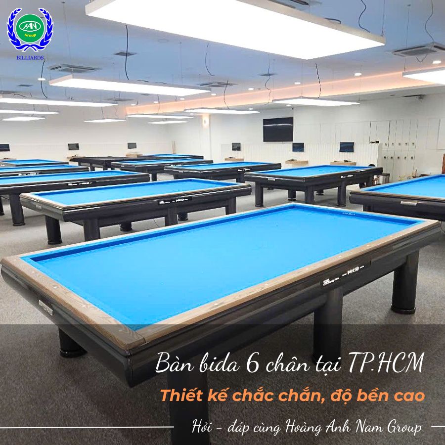 Bàn bida 6 chân