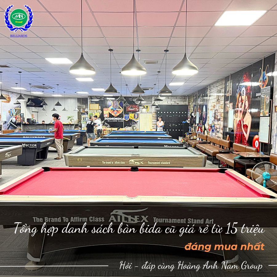 Bàn bida cũ giá rẻ