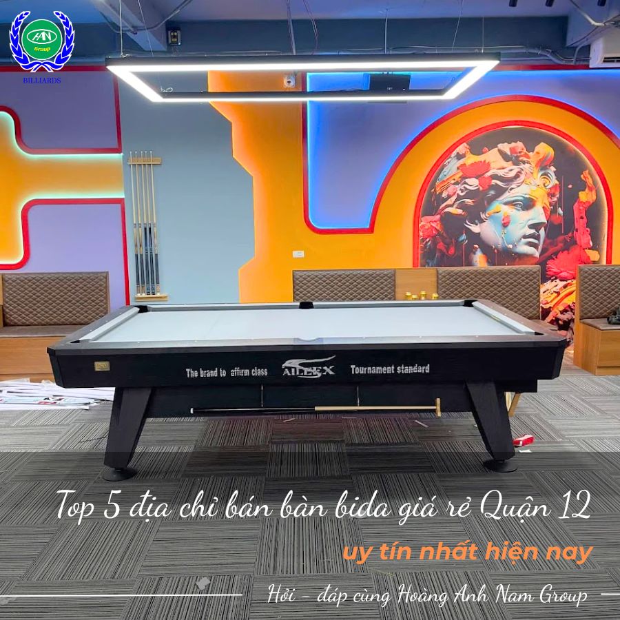 Top 5 địa chỉ bán bàn bida giá rẻ Quận 12