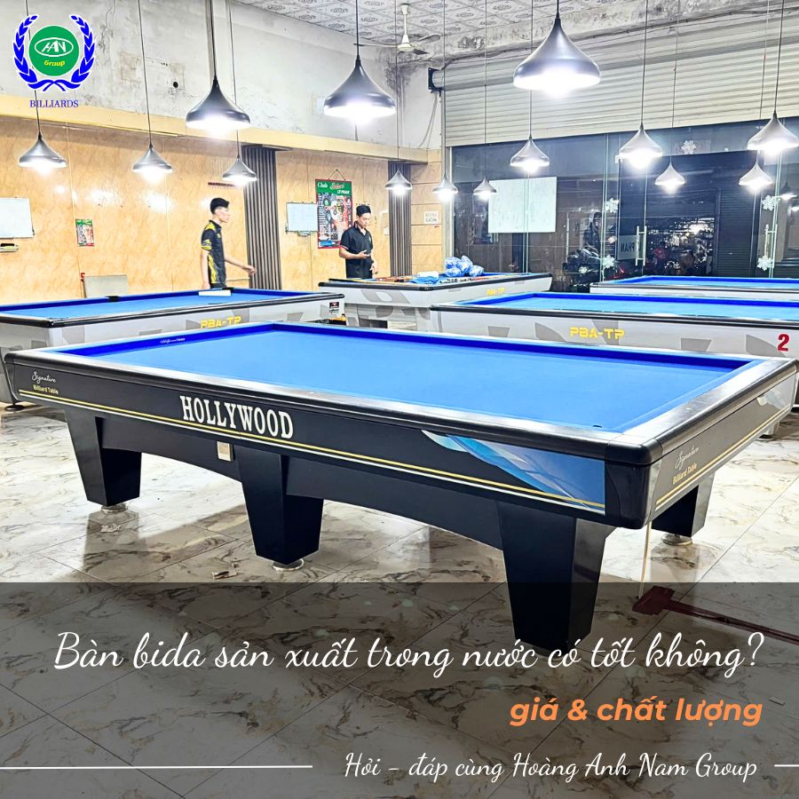 Bàn bida sản xuất trong nước