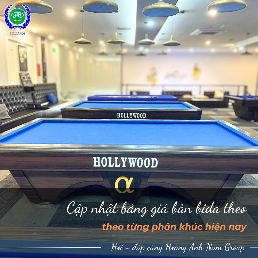 Bảng giá bàn bida