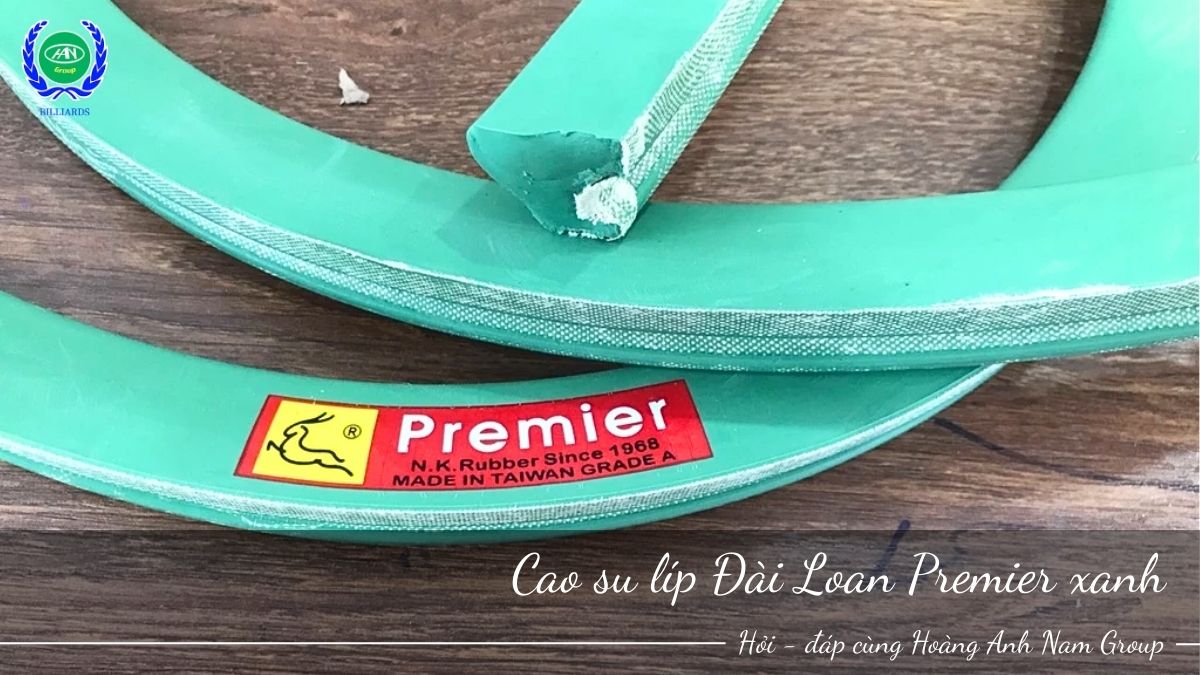 Cao su líp Đài Loan Premier xanh