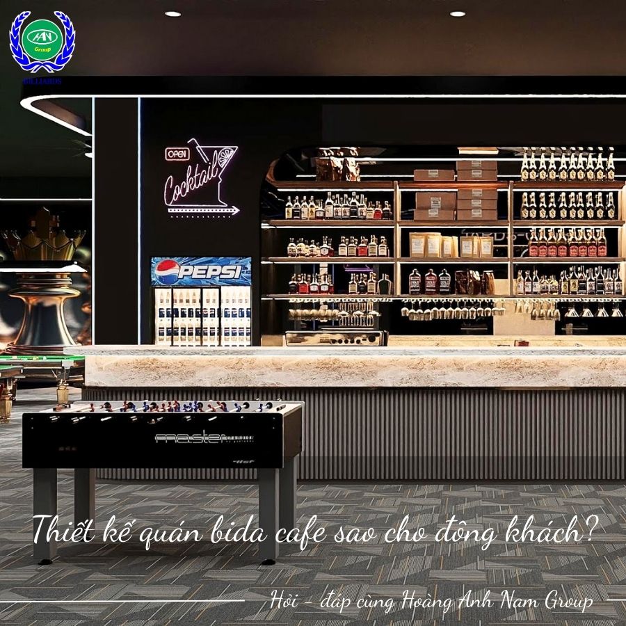 Thiết kế quán bida cafe