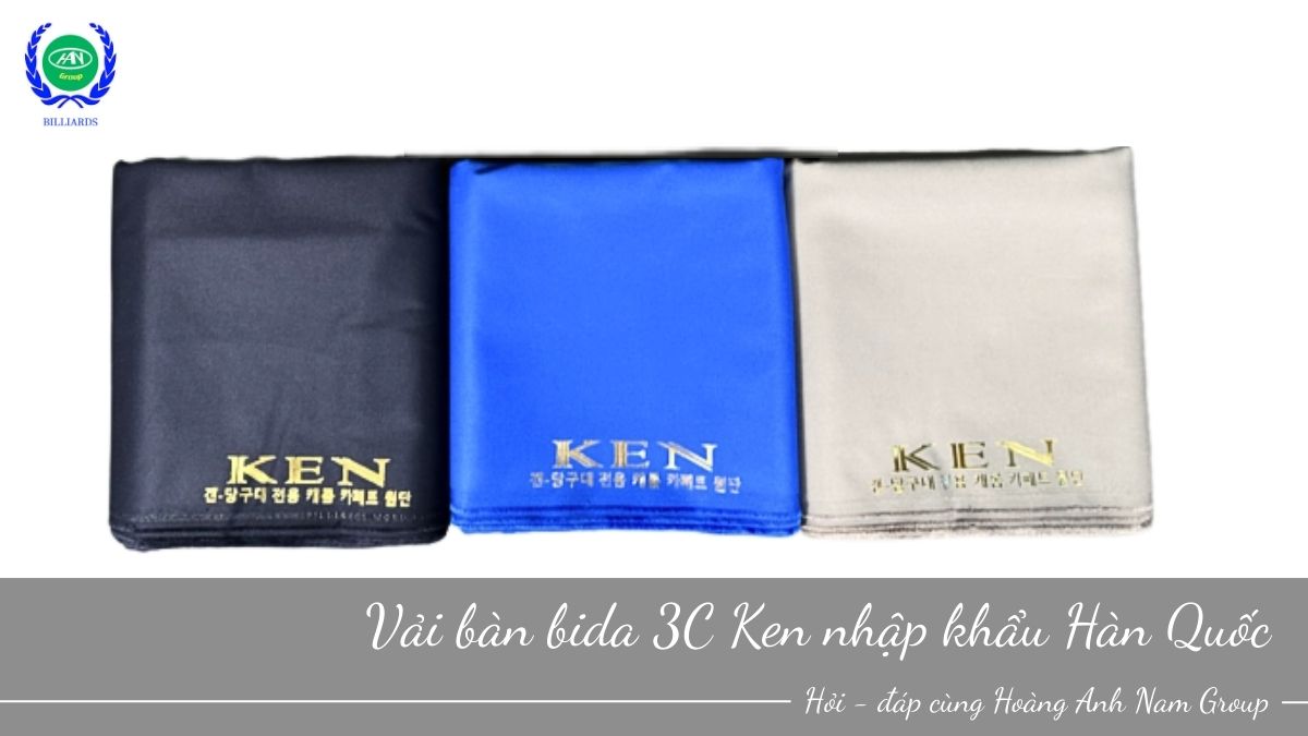 Vải bàn bida 3C Ken nhập khẩu Hàn Quốc