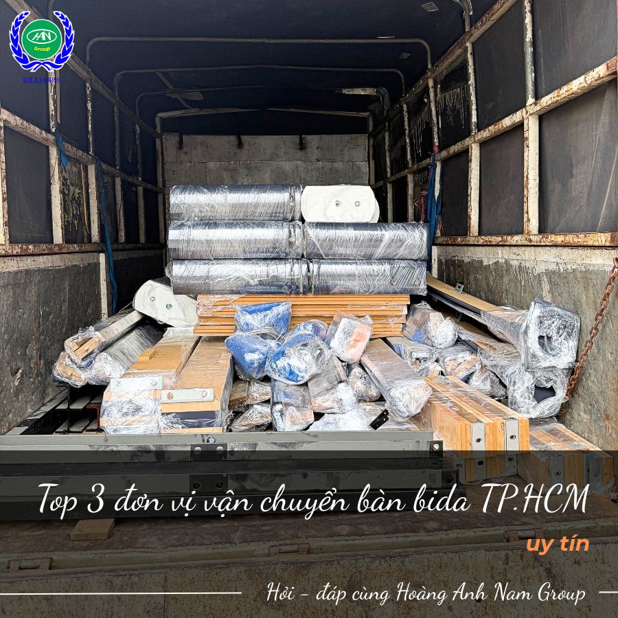 Top 3 đơn vị vận chuyển bàn bida TP.HCM uy tín
