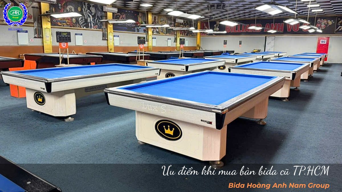 Ưu điểm khi mua bàn bida cũ TP.HCM