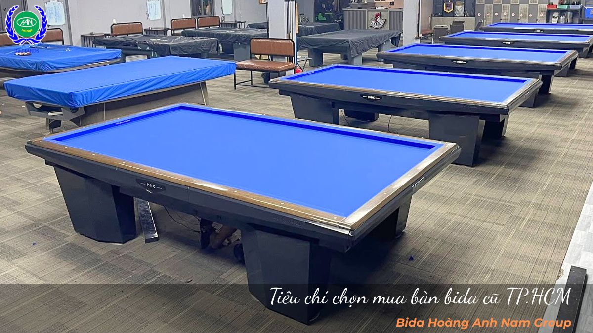 Tiêu chí chọn mua bàn bida cũ TP.HCM