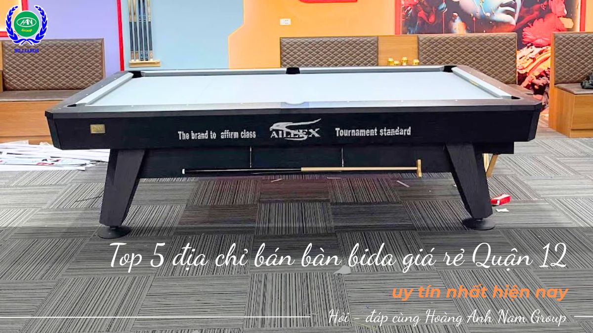 Top 5 địa chỉ bán bàn bida giá rẻ Quận 12 uy tín nhất hiện nay Group