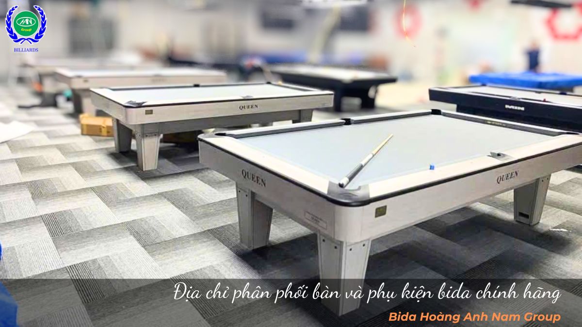 Địa chỉ phân phối bàn và phụ kiện bida chính hãng