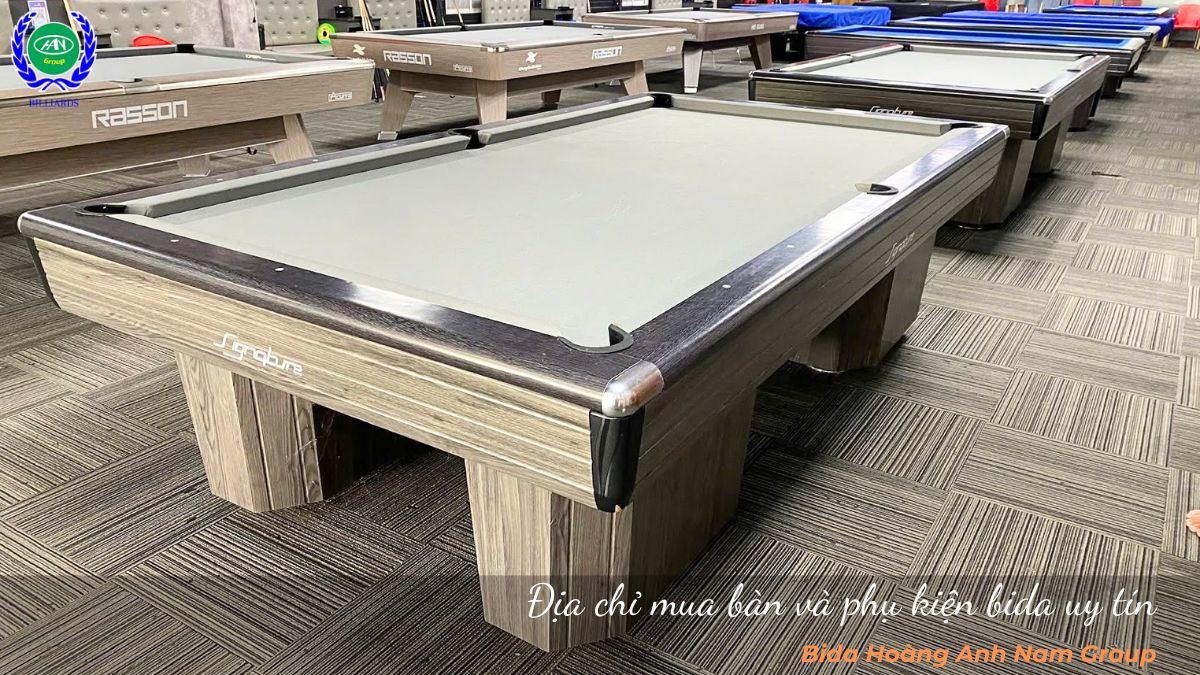 Địa chỉ mua bàn và phụ kiện bida uy tín