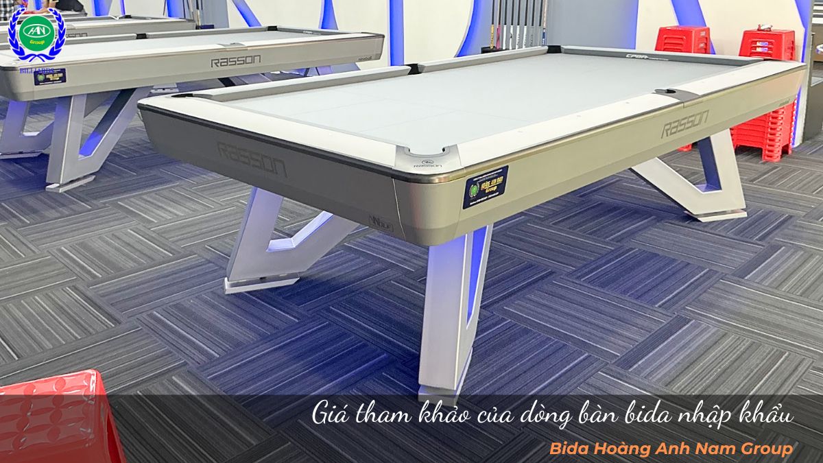 Giá tham khảo của dòng bàn bida nhập khẩu