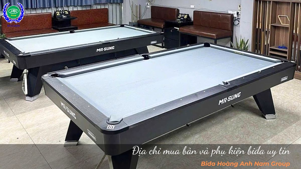 Địa chỉ mua bàn và phụ kiện bida uy tín