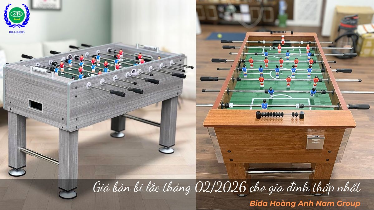 Giá bàn bi lắc tháng 02/2026 cho gia đình thấp nhất