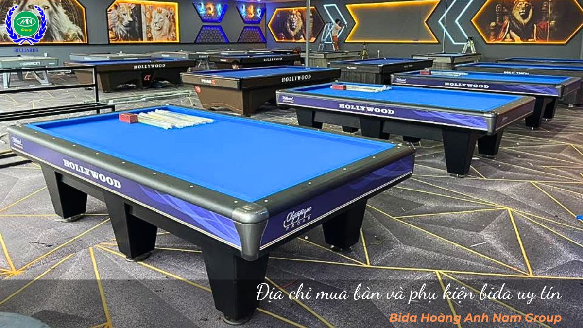 Địa chỉ mua bàn và phụ kiện bida uy tín