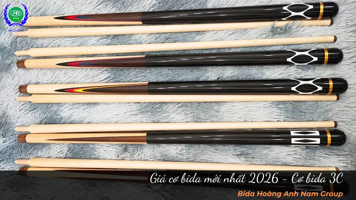 Giá cơ bida mới nhất 2026 - Cơ bida 3C