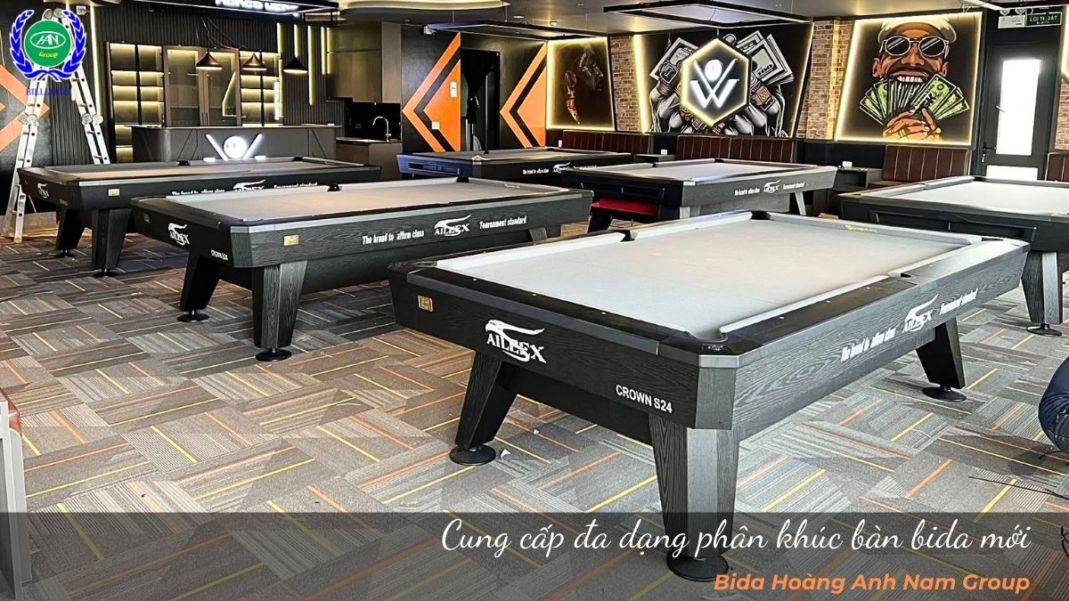 Cung cấp đa dạng phân khúc bàn bida mới