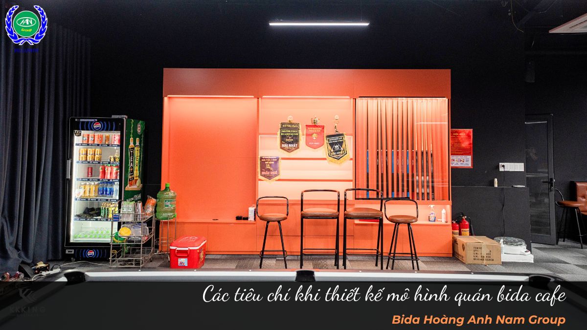 Các tiêu chí khi thiết kế mô hình quán bida cafe