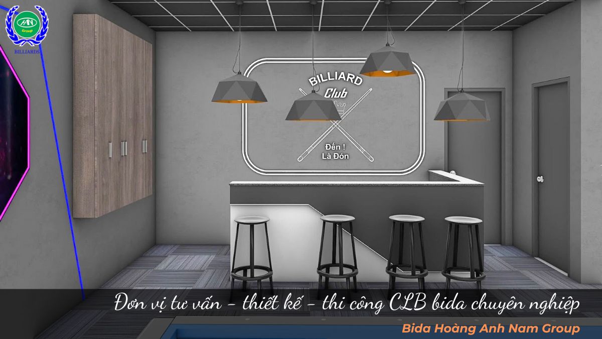 Đơn vị tư vấn - thiết kế - thi công CLB bida chuyên nghiệp