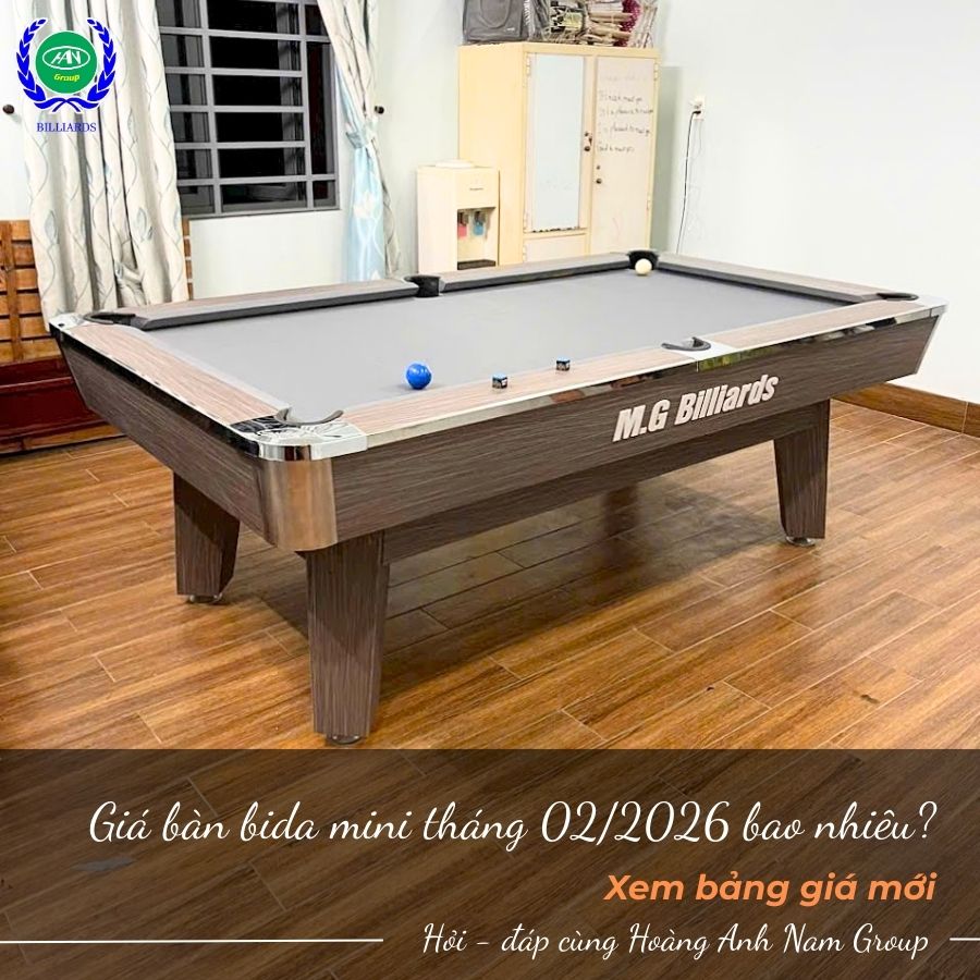Giá bàn bida mini tháng 02/2026