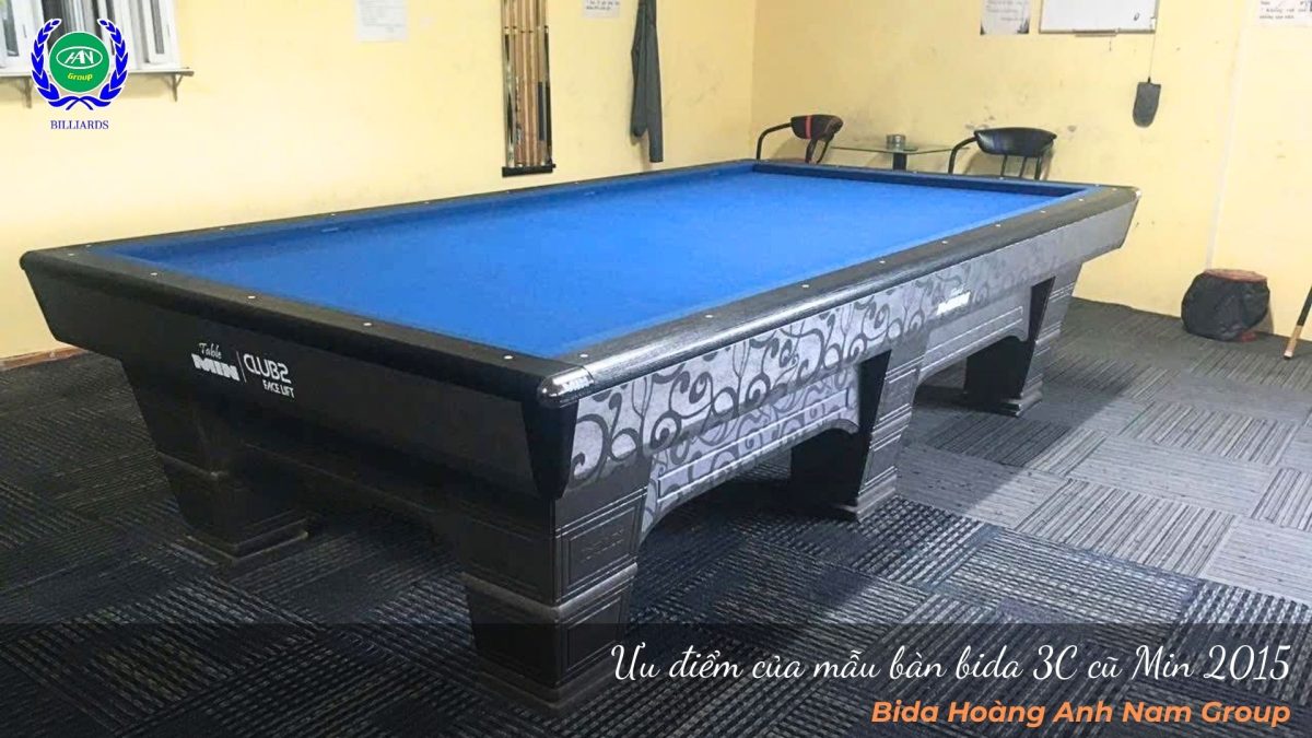 Ưu điểm của mẫu bàn bida 3C cũ Min 2015