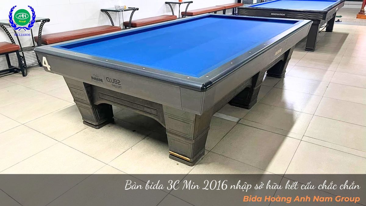 Bàn bida 3C Min 2016 nhập sở hữu kết cấu chắc chắn