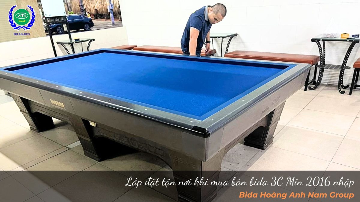 Lắp đặt tận nơi khi mua bàn bida 3C Min 2016 nhập