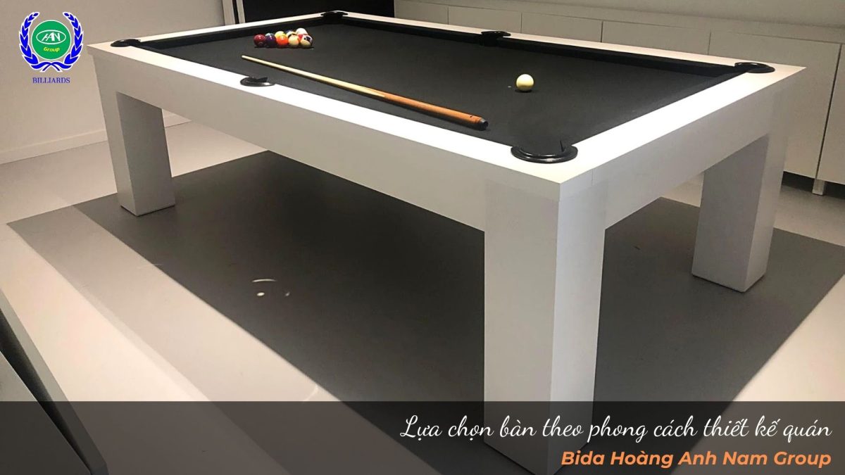 Lựa chọn bàn theo phong cách thiết kế quán