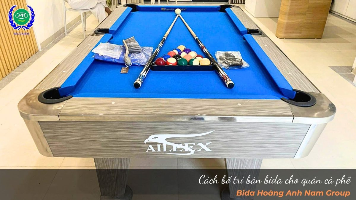 Cách bố trí bàn bida cho quán cà phê | Bida Hoàng Anh Nam Group