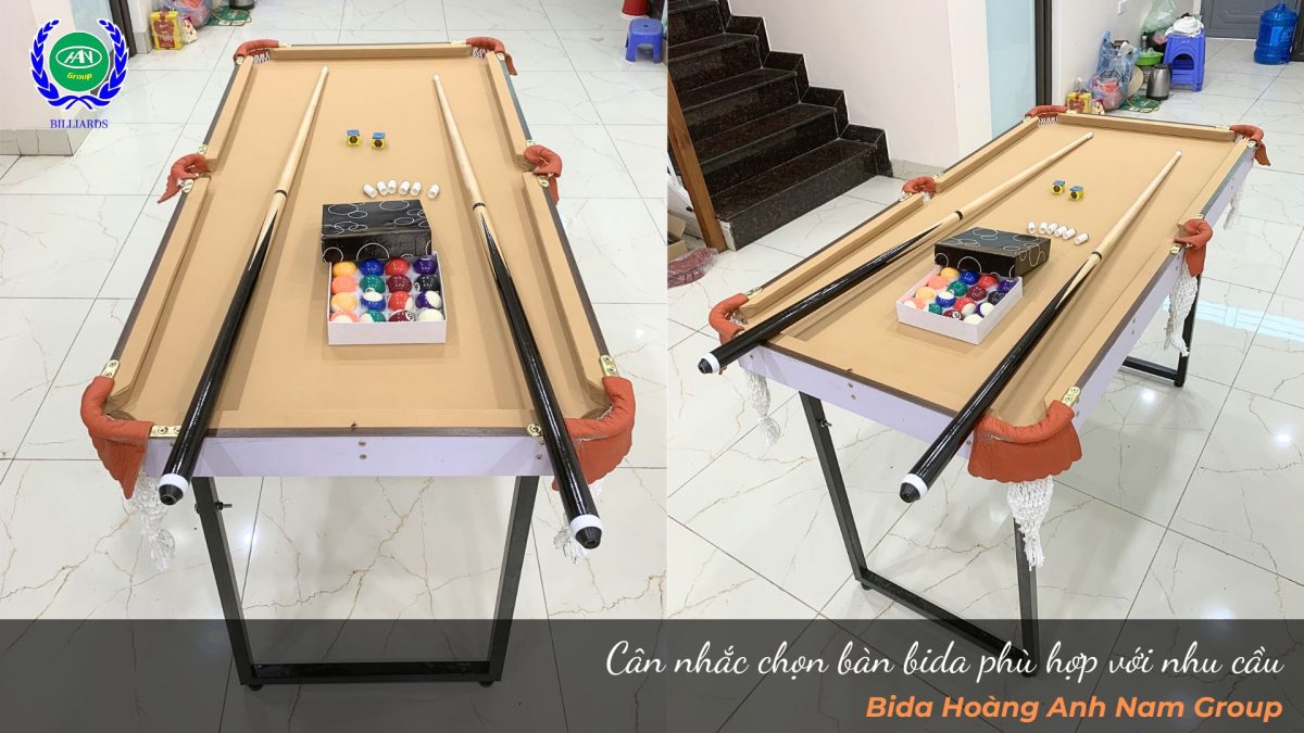 Cân nhắc chọn bàn bida phù hợp với nhu cầu