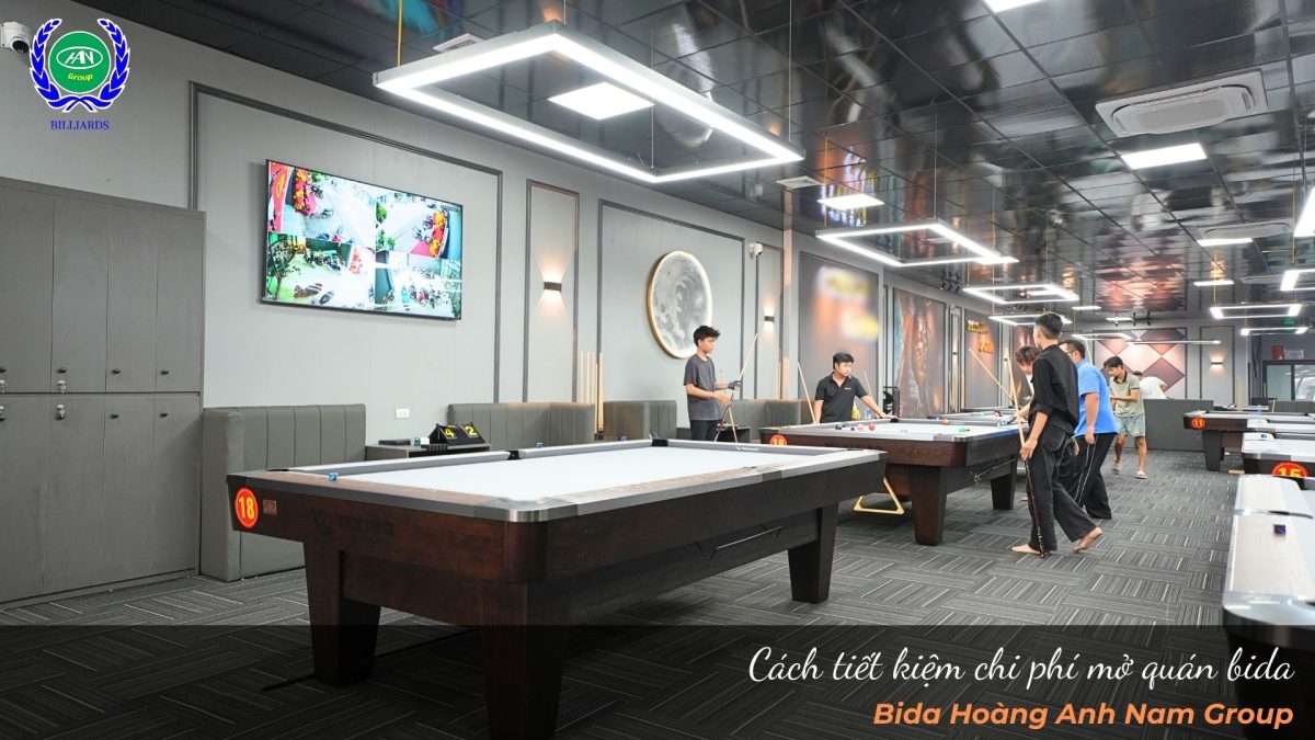 Cách tiết kiệm chi phí mở quán bida