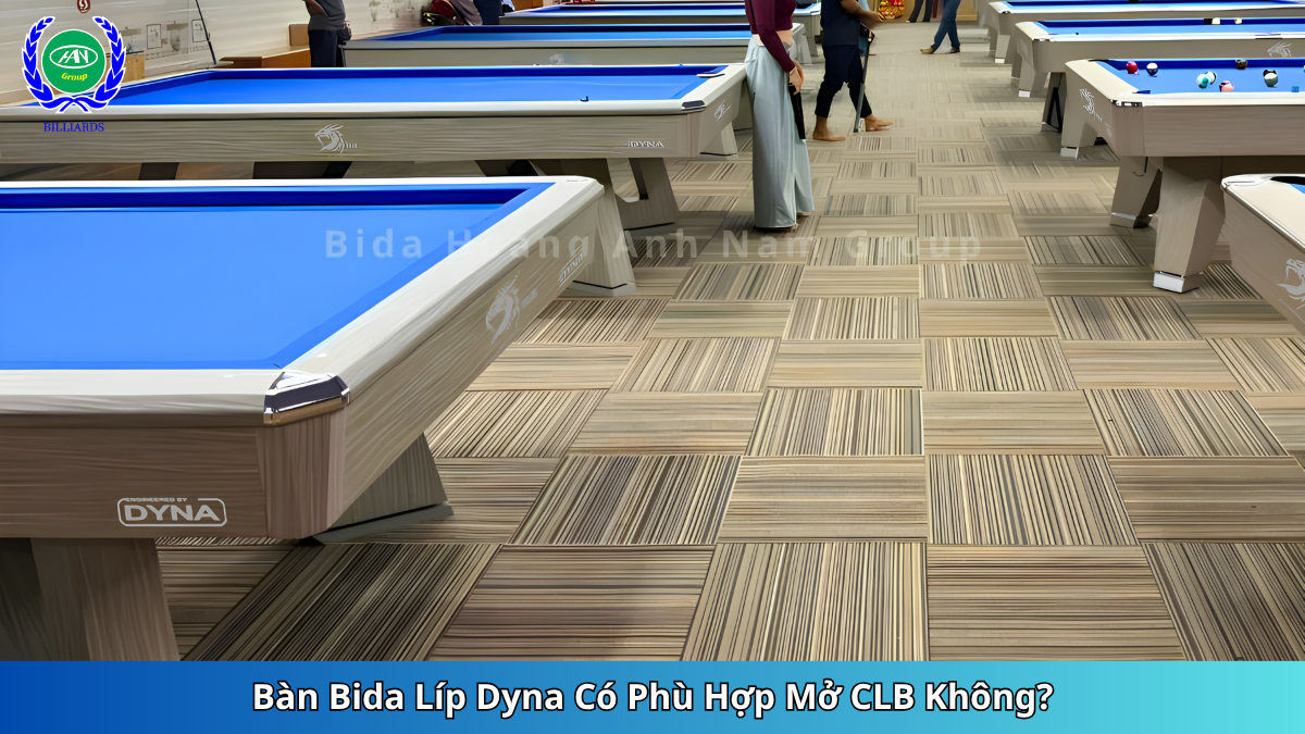 Bàn Bida Líp Dyna Có Phù Hợp Mở CLB Không?