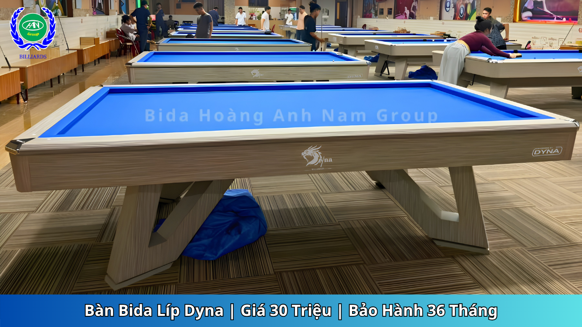 Bàn Bida Líp Dyna | Giá 30 Triệu | Bảo Hành 36 Tháng