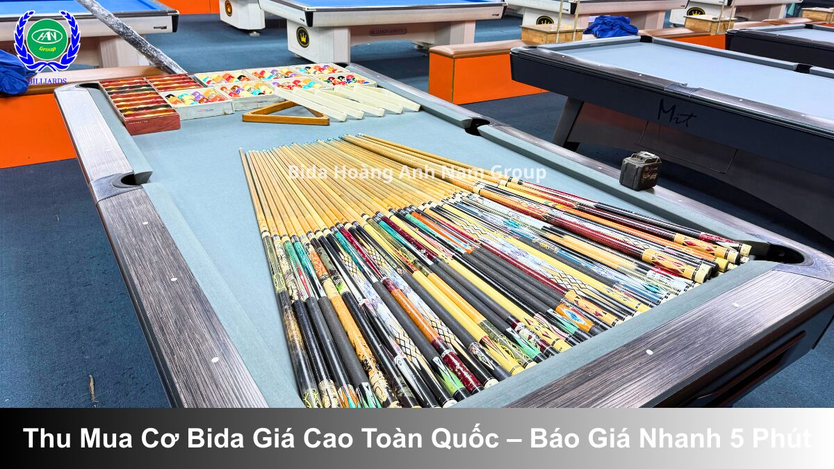 Thu Mua Cơ Bida Giá Cao Toàn Quốc – Báo Giá Nhanh 5 Phút | Bida Hoàng Anh Nam Group
