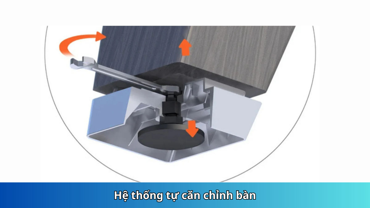 Hệ thống cân chỉnh chân bàn ABS