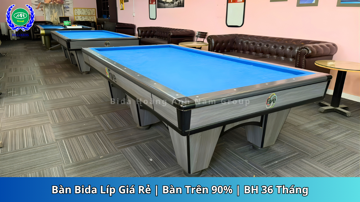 Bàn Bida Líp Giá Rẻ | Bàn Trên 90% | BH 36 Tháng