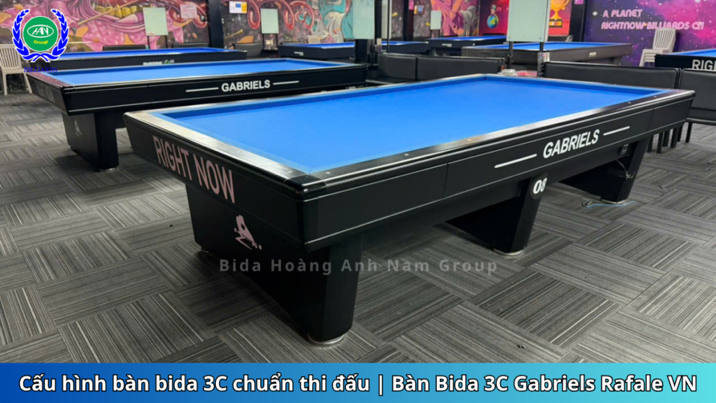 Cấu hình bàn bida 3C chuẩn thi đấu, Bàn Bida 3C Gabriels Rafale VN | Bida Hoàng Anh Nam Group