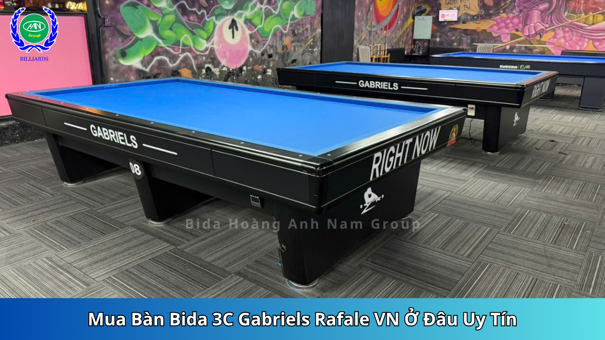 Mua Bàn Bida 3C Gabriels Rafale VN Ở Đâu Uy Tín | Bida Hoàng Anh Nam Group