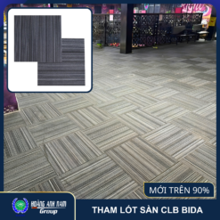 Thảm Lót Sàn CLB Bida | Đế Cao Su, Chống Cháy | Giá Chỉ 90k/m2
