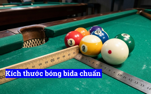 Kích thước bóng bida chuẩn