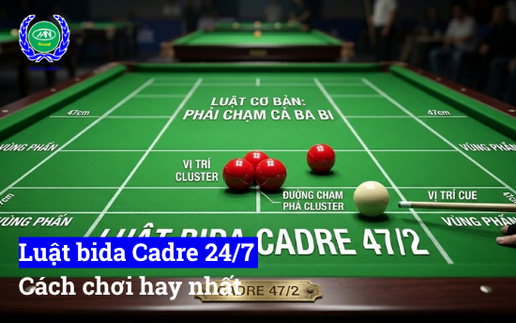 luật bida cadre 24 7 chi tiết