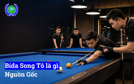 Minh họa hai đội thi đấu bida song tô với nhãn Đội 1 và Đội 2