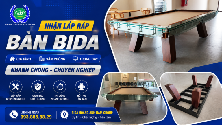 Nhận Lắp Ráp Bàn Bida Tại Nhà | Nhanh Chóng – Chuyên Nghiệp