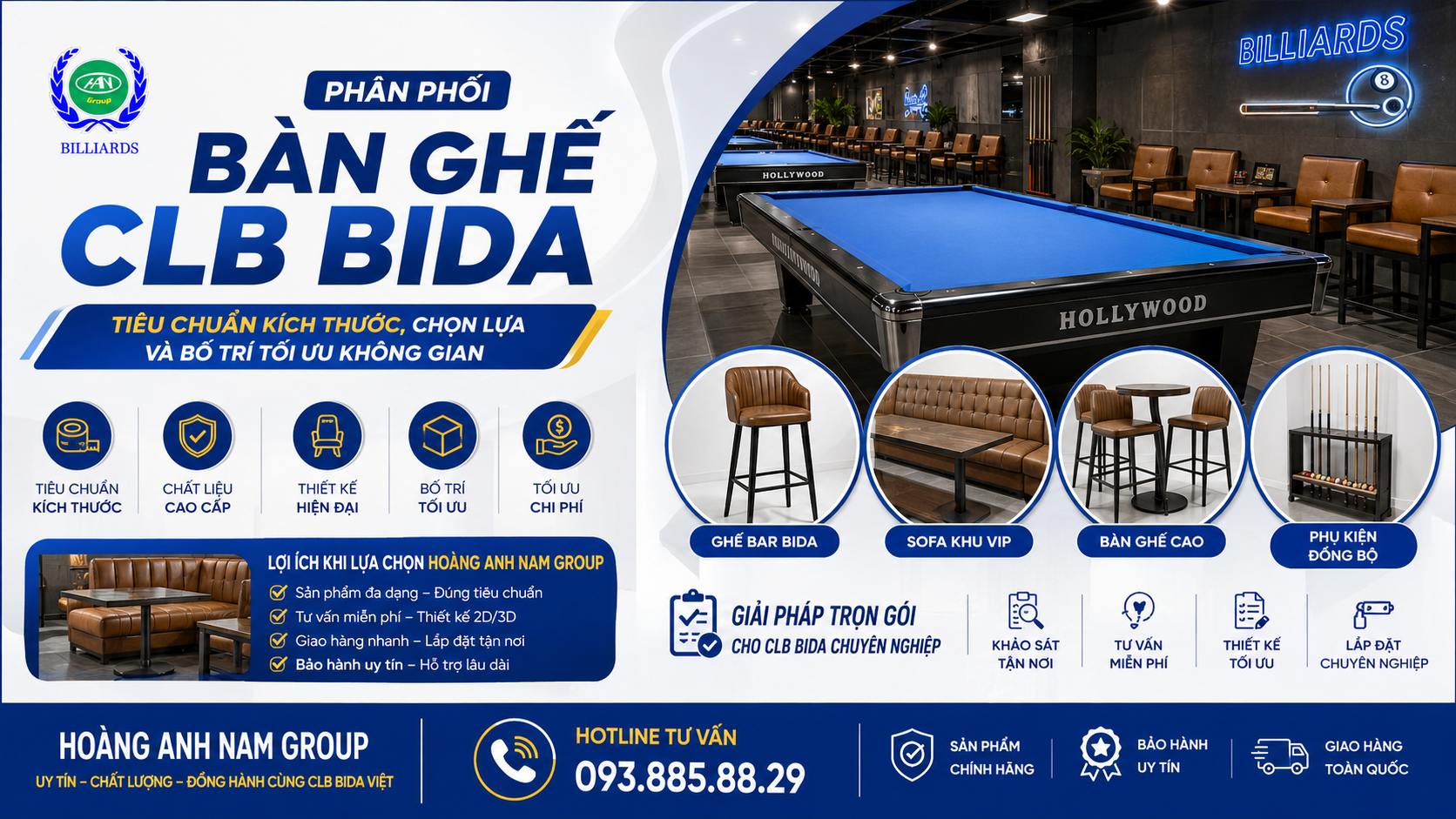 Bàn Ghế CLB Bida: Kích Thước, Kiểu Dáng Và Cách Bố Trí