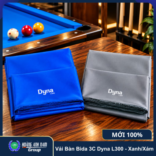Vải Bàn Bida 3C Dyna L300 - Xanh_Xám